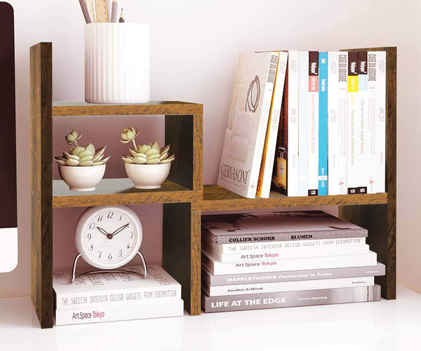 Adjustable Wood Desk Shelf