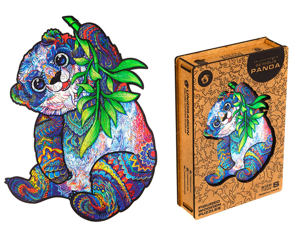 Wooden Panda Jigsaw Puzzle