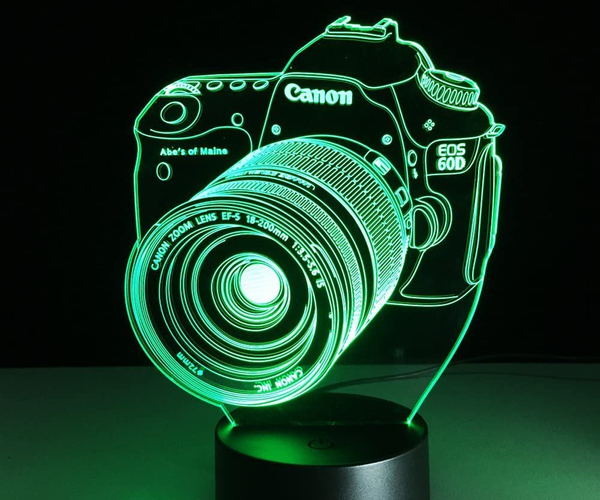 3D Acrylic Camera Lamp