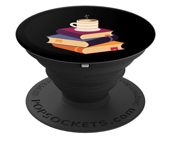 Coffee Mug on a Stack of Books Popsocket