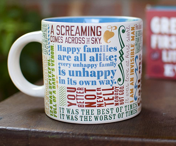 First Lines Literature Coffee Mug