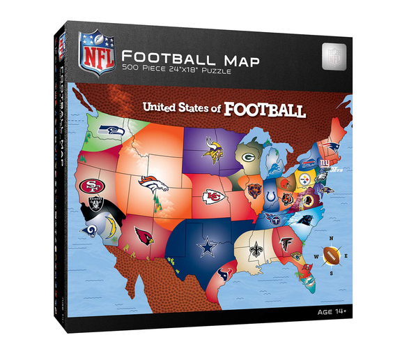 NFL Leagues Puzzle Map