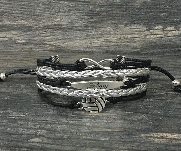 Volleyball Charm Bracelet