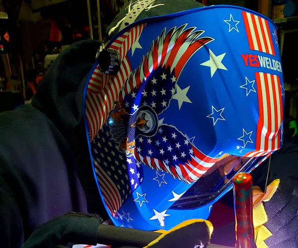 Patriotic Welding Helmet