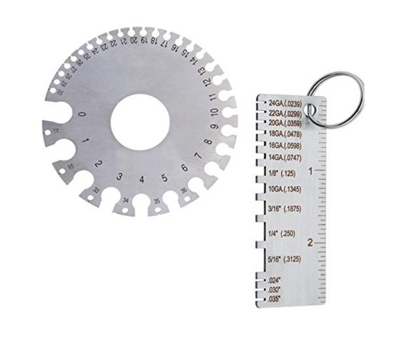 Welding Gauge Keychain Set