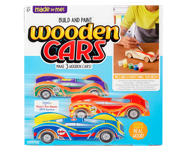 Build & Paint Your Own Wooden Cars