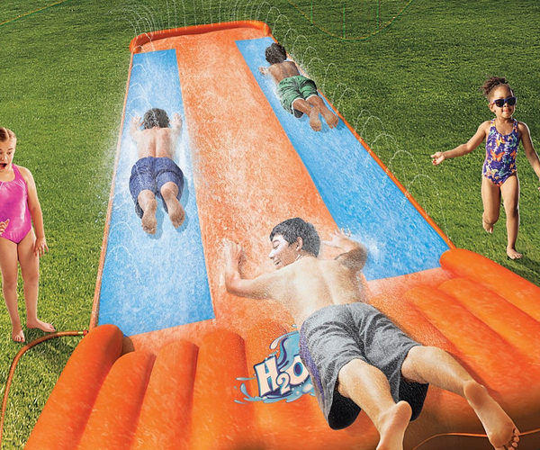Two Person Slip-N-Slide Race