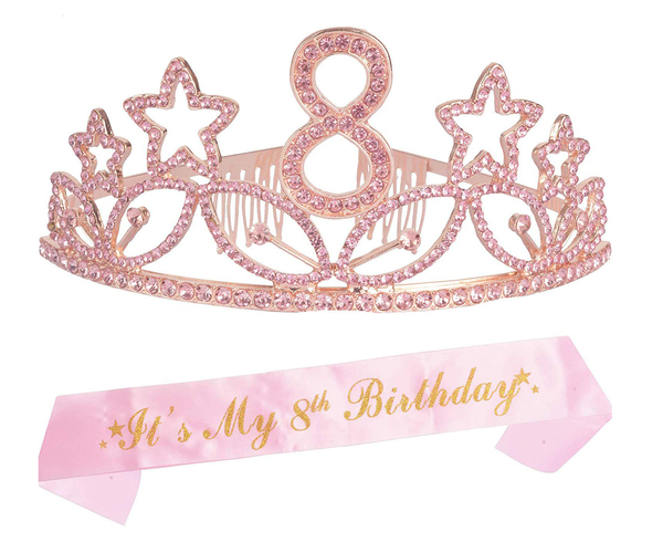 8th Birthday Tiara and Sash