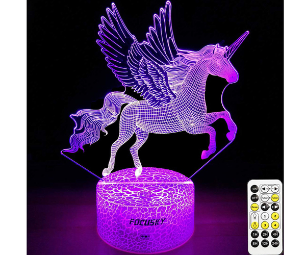 Multicolor Unicorn Night Light