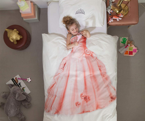 Princess Duvet Cover Set and Tiara Pillowcase