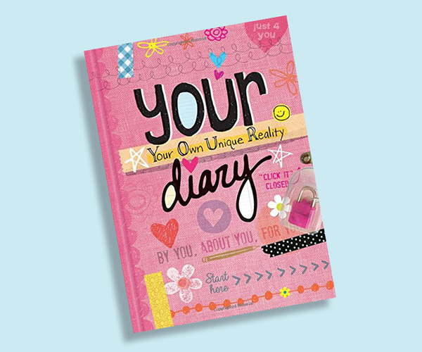 Your Diary with Sparkly Lock & Keys