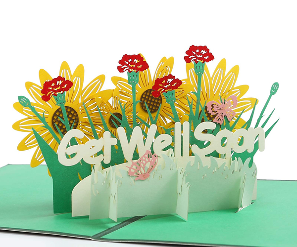 Get Well Soon Pop Up 3D Card