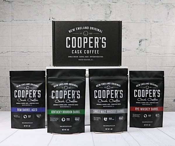 Cooper's Bourbon & Whiskey Barrel Aged Coffee Gift Box