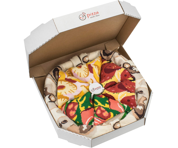 Pizza Socks Box