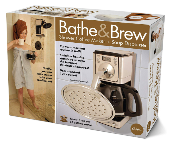Bathe & Brew Showerhead Prank Gift Box