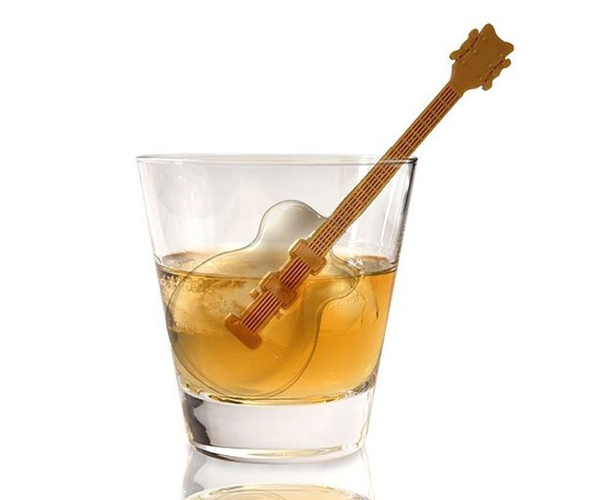 Electric Guitar Ice Cube Tray Mold with Stirrers