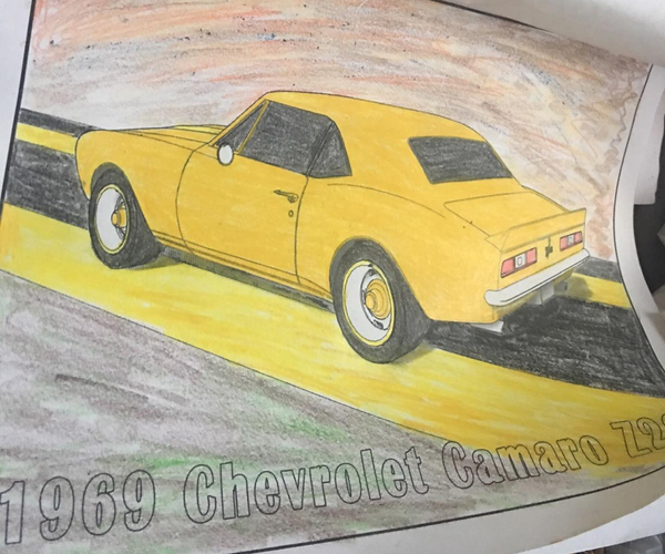 American Muscle Cars Coloring Book
