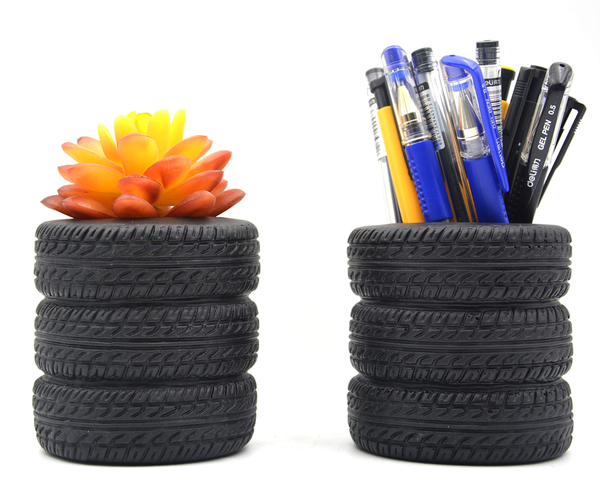 Tire Pen Holder Decor