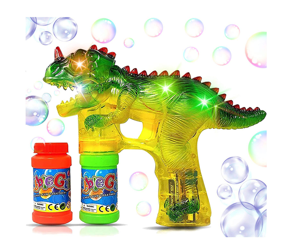 Light Up Dinosaur Bubble Gun Shooter