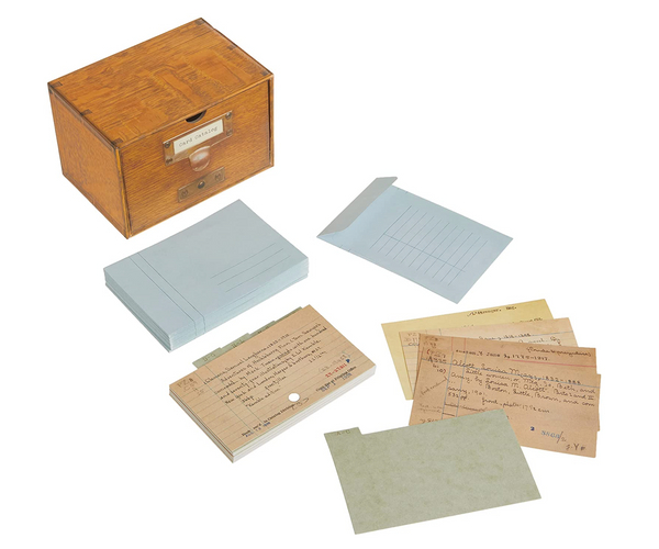 Vintage Library of Congress Card Catalog Box