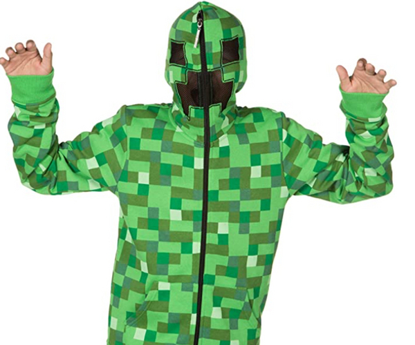 Creeper Zip Up Costume Hoodie