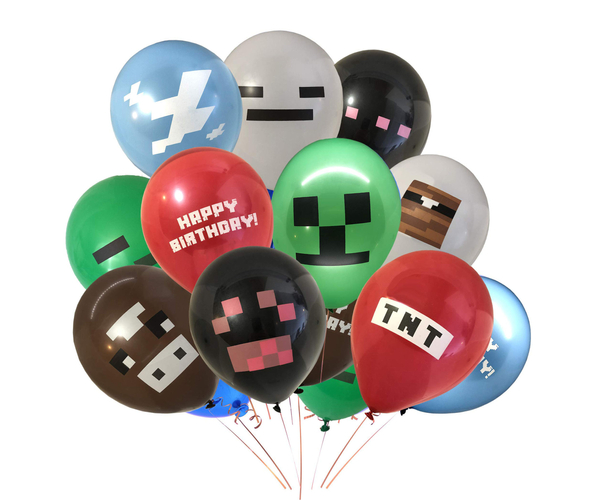 Minecraft Birthday Balloons