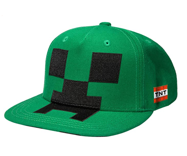 Minecraft Creeper Mob Snapback Baseball Hat