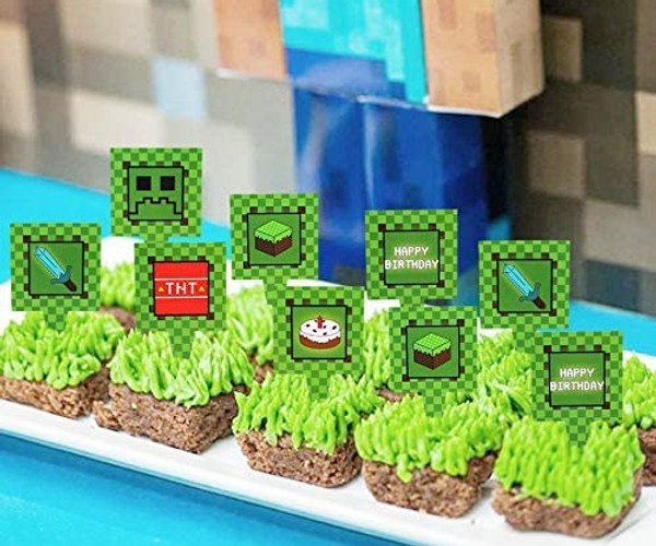 Minecraft Cupcake Toppers