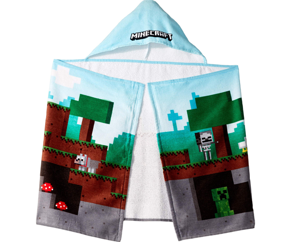 Minecraft Overworld Hooded Towel