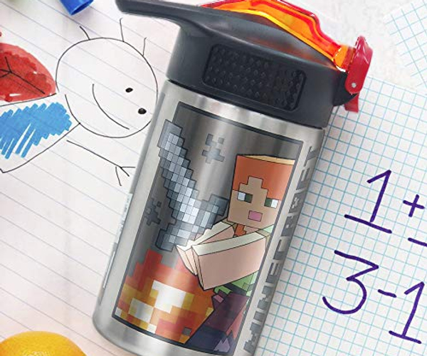 Minecraft Stainless Steel Water Bottle