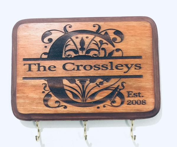 Personalized Monogram Key Holder