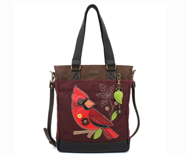 Striped Cardinal Tote