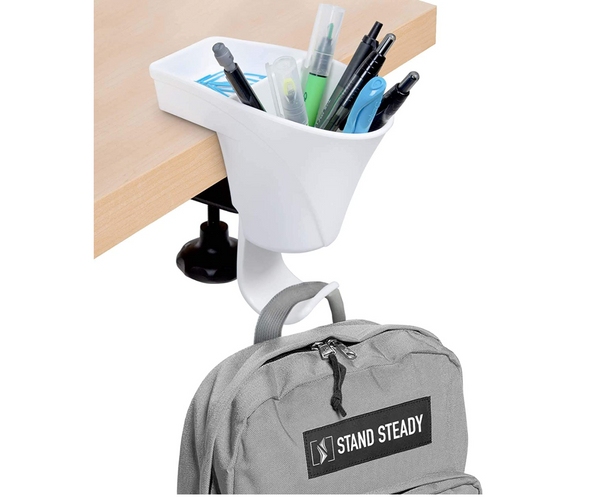 Combination Pen Cup and Bag Holder