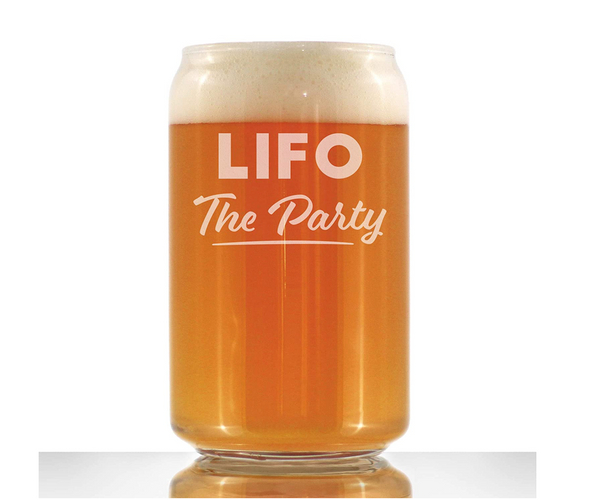 LIFO the Party Beer Can Glass
