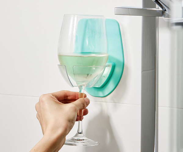 Silicone Wine Glass Shower Holder