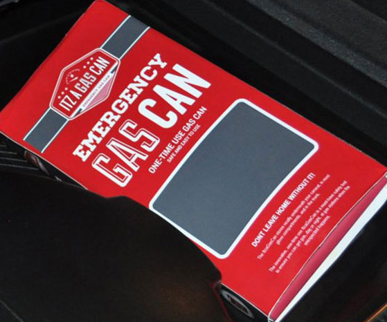 Emergency One Time Use Gas Can