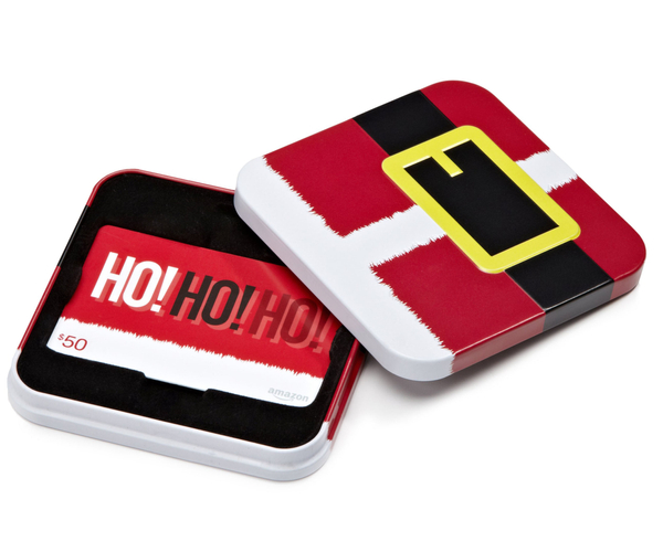 Ho Ho Ho Santa Gift Card Tin