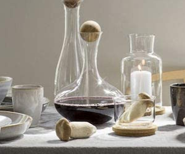 Sagaform Wine Carafe with Oak Stopper