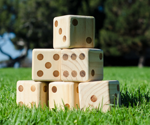 Giant Wooden Dice Yard Game