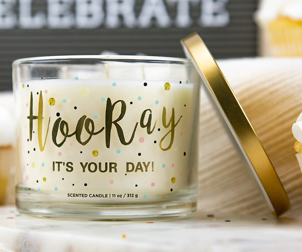 Hooray! It's Your Day Birthday Candle