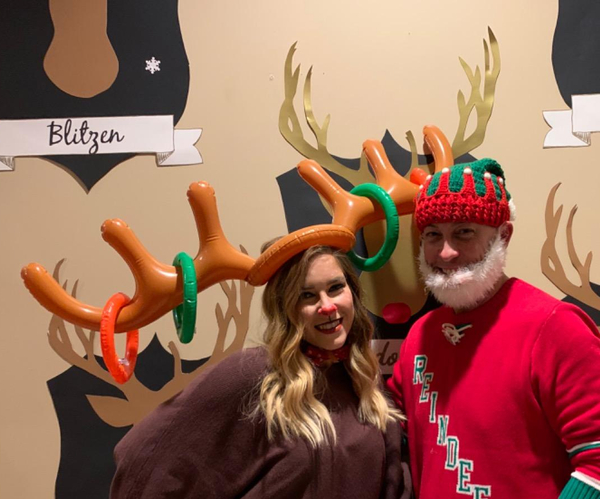 Inflatable Reindeer Ringtoss Game