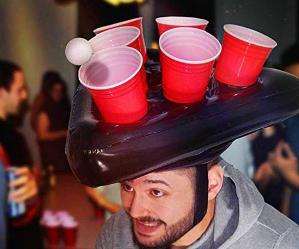 Inflatable Beer Pong Hat