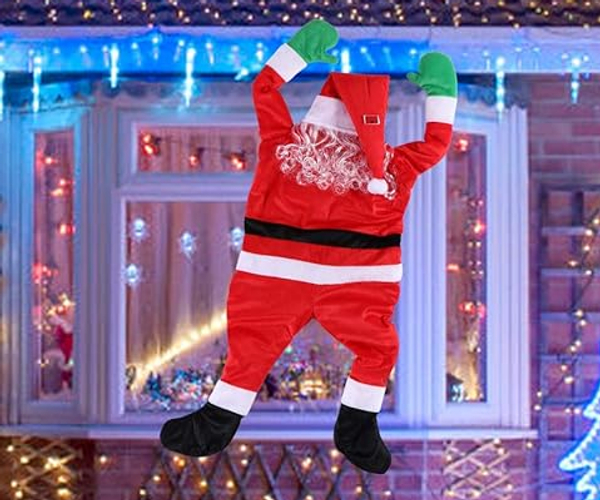 Funny Falling Santa Banner