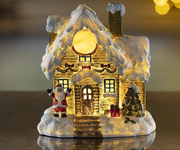 Light Up Christmas Village Buildings