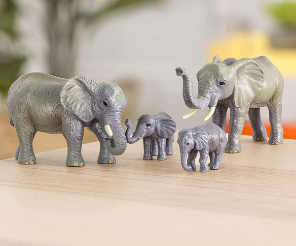 Elephant Family Toy Figurines