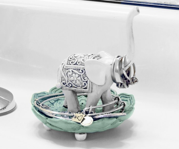 Good Luck Elephant Ring Dish