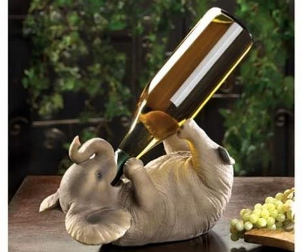 Playful Elephant Wine Holder