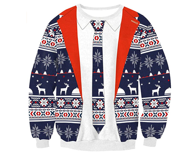 Business Suit Ugly Christmas Sweater