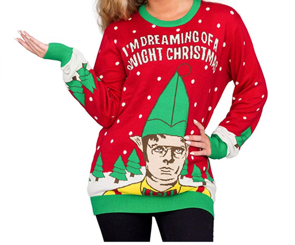 Dreaming of a Dwight Christmas Ugly Sweater