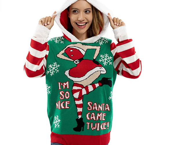 I'm So Nice Santa Came Twice Ugly Sweater